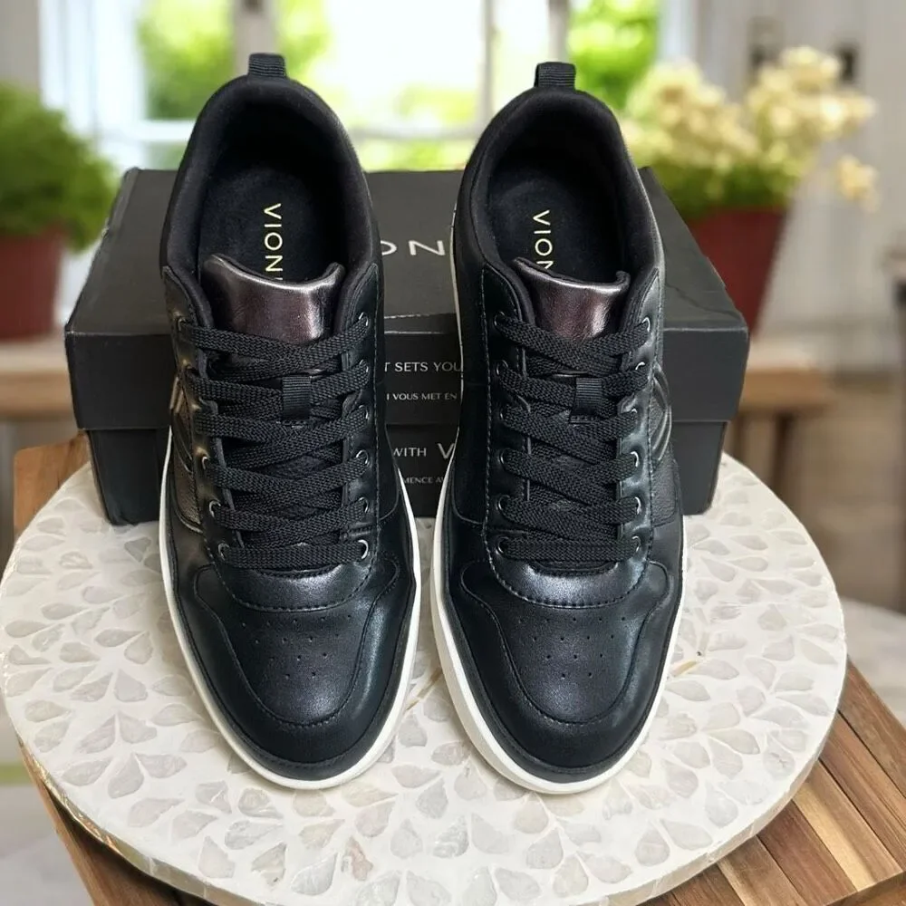 Vionic Elise Orthotic Leather Sneakers Comfort Casual Shoes Women’s 10 Wide